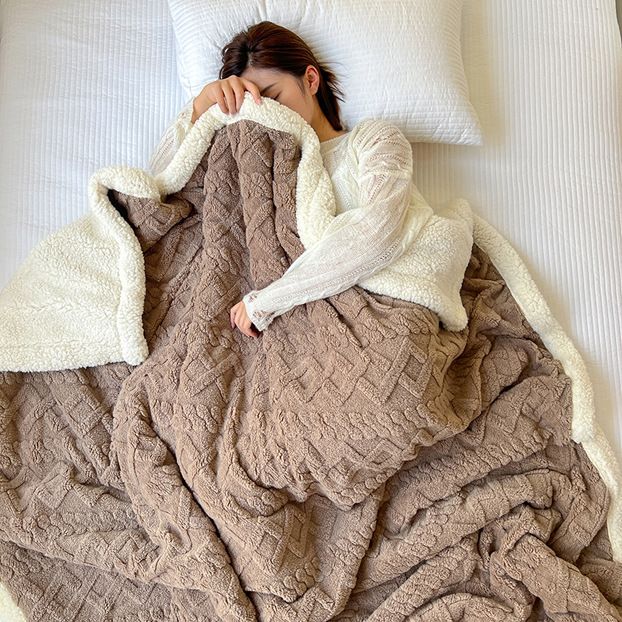 ❄️ Verdickte Imitat‑Kaschmir Wurfdecke — Super weiche warme Kuscheldecke für Sofa, Bett, Büro und Reisen ☁️🛋️