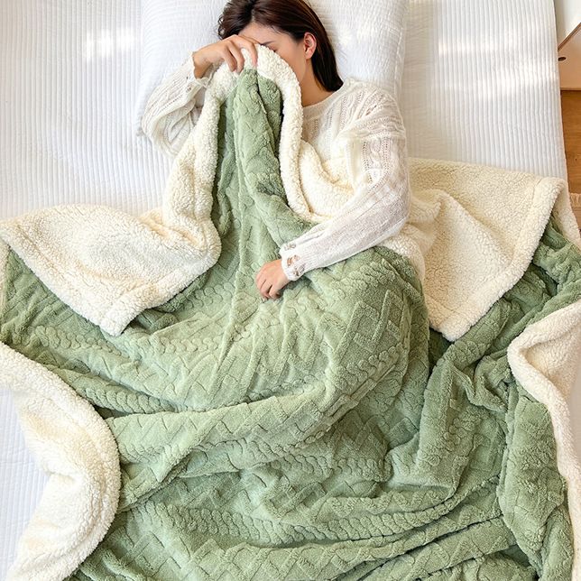 ❄️ Verdickte Imitat‑Kaschmir Wurfdecke — Super weiche warme Kuscheldecke für Sofa, Bett, Büro und Reisen ☁️🛋️