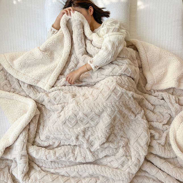❄️ Verdickte Imitat‑Kaschmir Wurfdecke — Super weiche warme Kuscheldecke für Sofa, Bett, Büro und Reisen ☁️🛋️
