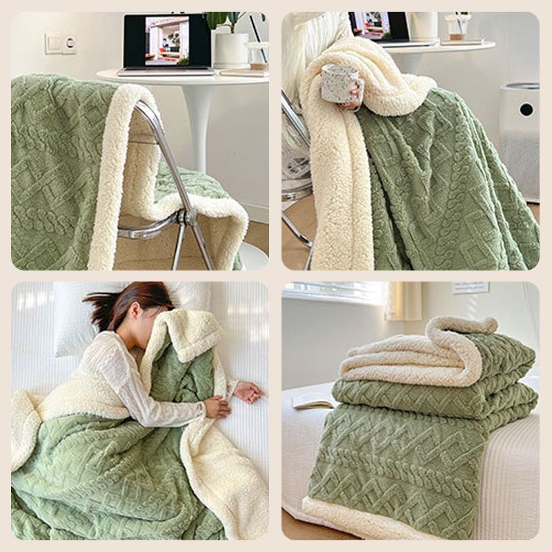 ❄️ Verdickte Imitat‑Kaschmir Wurfdecke — Super weiche warme Kuscheldecke für Sofa, Bett, Büro und Reisen ☁️🛋️