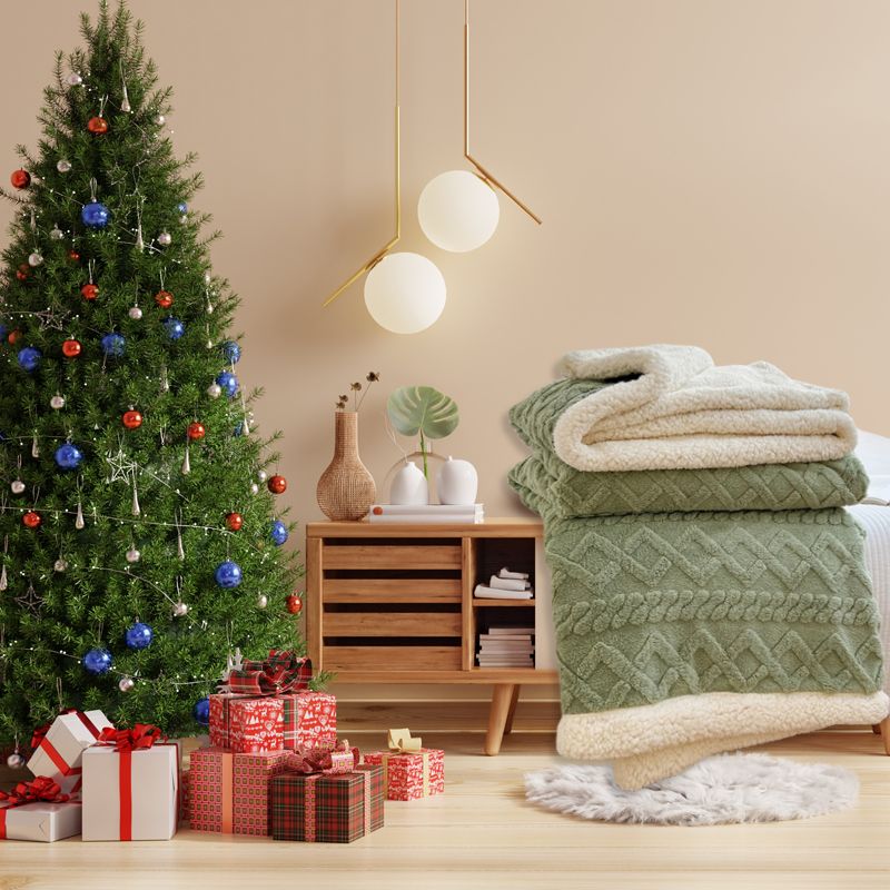 ❄️ Verdickte Imitat‑Kaschmir Wurfdecke — Super weiche warme Kuscheldecke für Sofa, Bett, Büro und Reisen ☁️🛋️