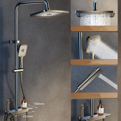 🛍️ 50 % Rabatt – Duschset mit Aufputz-Armatur, wandmontiert & Brauseset, Vollkupfer, Druckverstärkung, Thermostat – für den täglichen Gebrauch 🚿