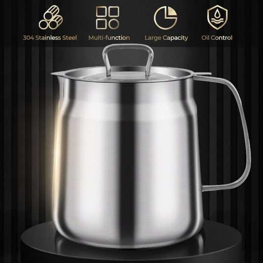 🔥Multifunktionaler Behälter mit großem Fassungsvermögen aus Edelstahl 304 für Ölfilter