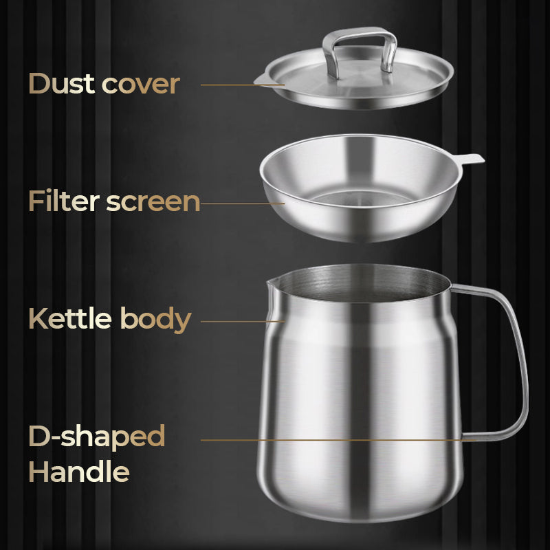 🔥Multifunktionaler Behälter mit großem Fassungsvermögen aus Edelstahl 304 für Ölfilter