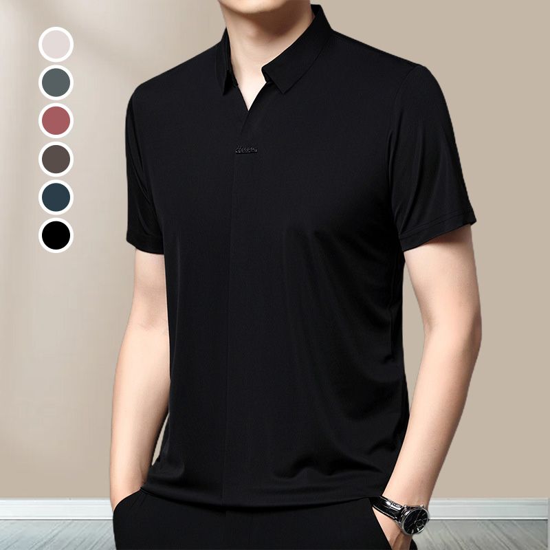 🎁Hot Sale 49% OFF⏳Men's Casual Revers Atmungsaktiv Knitterfrei T-shirt