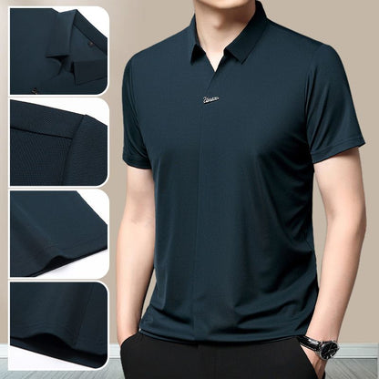 🎁Hot Sale 49% OFF⏳Men's Casual Revers Atmungsaktiv Knitterfrei T-shirt