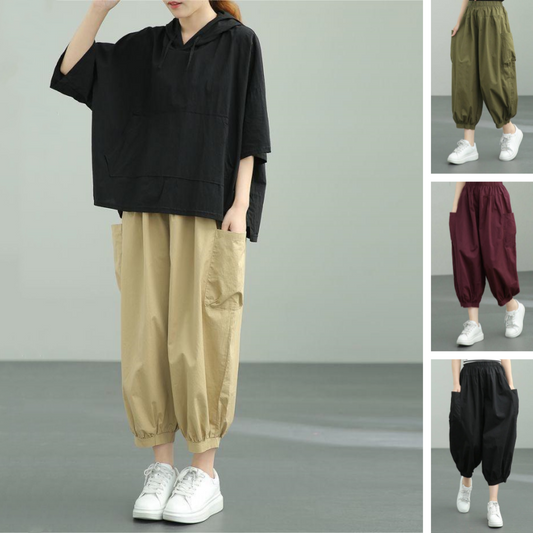 🔥Hot Buy One Get One Free💥Women's Vintage Casual Loose Ankle Length Pants