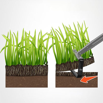 30-61 Zoll (ca. 76-155 cm) schwarze verstellbare Unkraut-Jätschlinge mit Bügelhacke