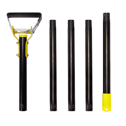 30-61 Zoll (ca. 76-155 cm) schwarze verstellbare Unkraut-Jätschlinge mit Bügelhacke