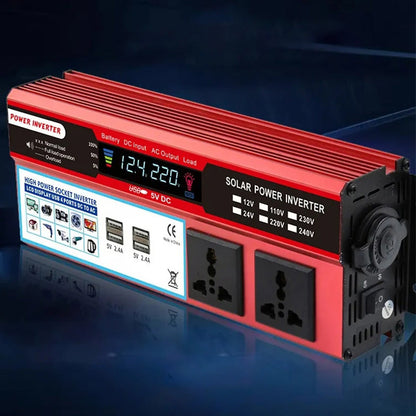 Tragbarer 2000W Wechselrichter Auto-Ladegerät Adapter DC zu AC