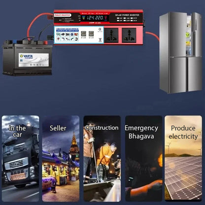 Tragbarer 2000W Wechselrichter Auto-Ladegerät Adapter DC zu AC