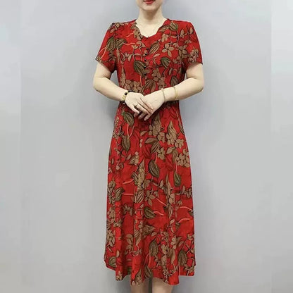 Anmutiges Kleid mit Blumenmuster für Frauen