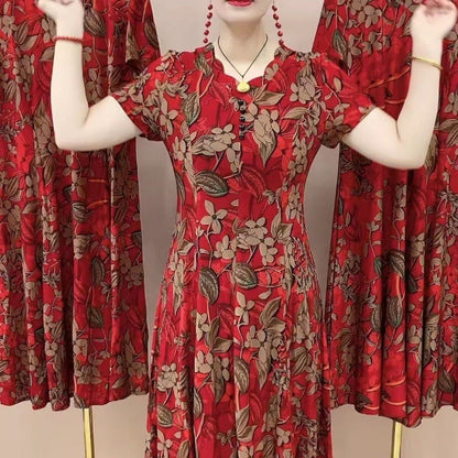 Anmutiges Kleid mit Blumenmuster für Frauen