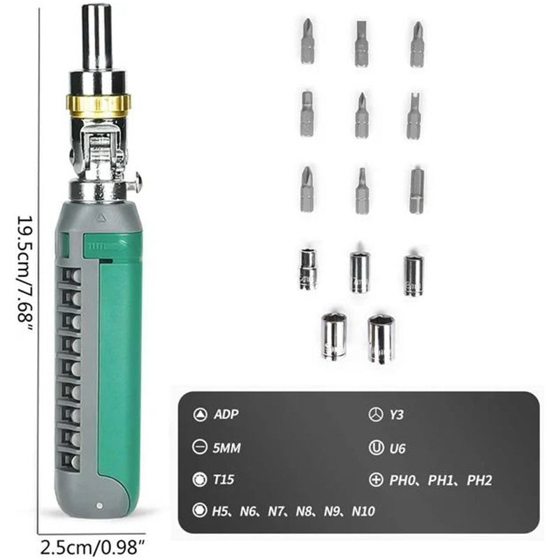 14 in 1 Multifunctional Ratchet Screwdriver Set