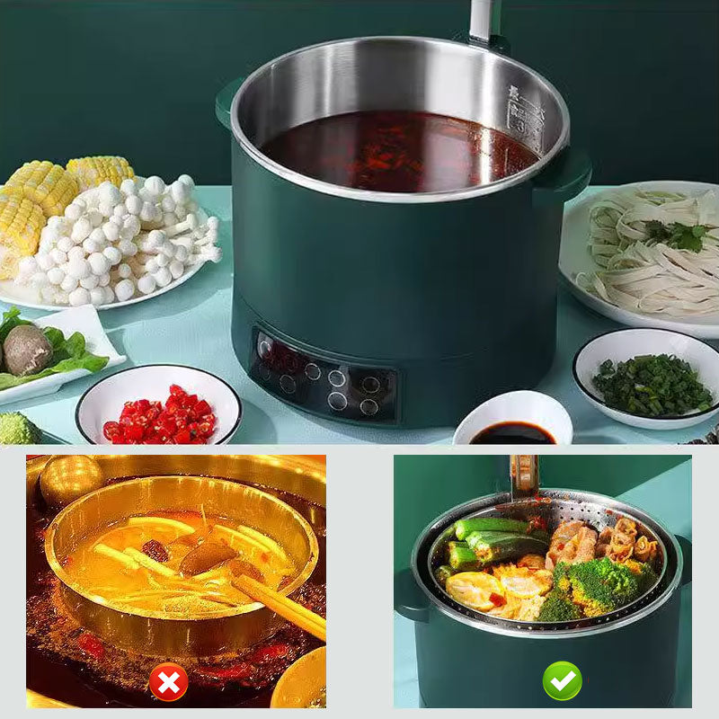 3L Smart Lifting Electric Hot Pot mit Dämpfkorb