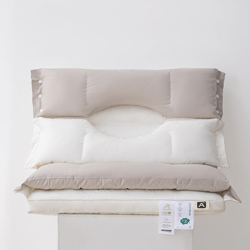 🛏️ 50 % RABATT! 💆 Zweilagiges Nackenkissen – höhenverstellbar & sanfte Stützkraft ✨