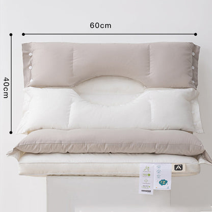 🛏️ 50 % RABATT! 💆 Zweilagiges Nackenkissen – höhenverstellbar & sanfte Stützkraft ✨