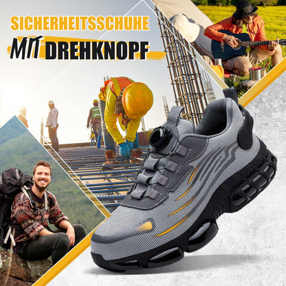 🔥2025 HOT SALE🔥 Schlag- und stichfeste Sicherheitsschuhe mit Drehknopf