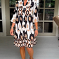 🍂Saisonwechsel-Rabatte 57% Rabatt🍂Plissee-Kleid mit Fleckenmuster
