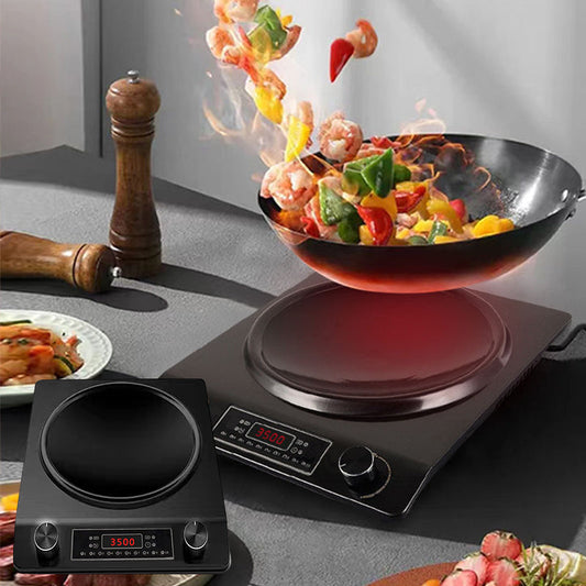 ⚡Zeitlich begrenztes Angebot von 49% - 3500 Watt Induktionskochfeld, 10 Temperaturstufen