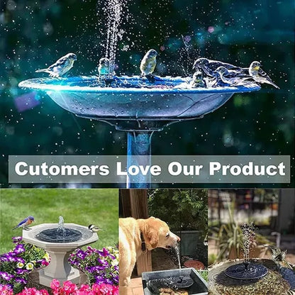 ✨Solarbetriebene schwimmende Fontäne, geeignet für Miniatur-Gartensprinkler, Steingärten und Teiche im Freien✨