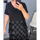 🍂Herbst-Specials🍂Elegantes schwarzes Kleid mit V-Ausschnitt und Unregelmäßige Outwear (2-teiliges Set)