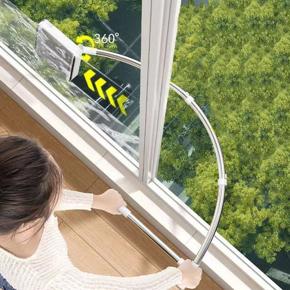 Mehrzweck-Fensterreiniger für den Haushalt mit Stiel und Schwamm