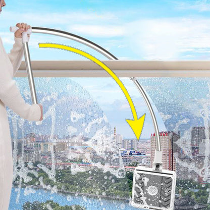 Mehrzweck-Fensterreiniger für den Haushalt mit Stiel und Schwamm