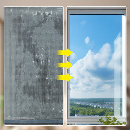 Mehrzweck-Fensterreiniger für den Haushalt mit Stiel und Schwamm