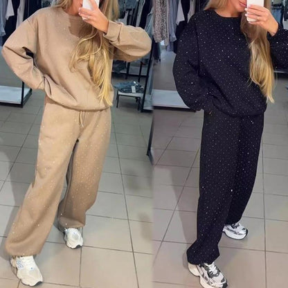 Damen Sportliches Sweatshirt und Jogginghose🌅🌅🌅(2-teiliges Set)