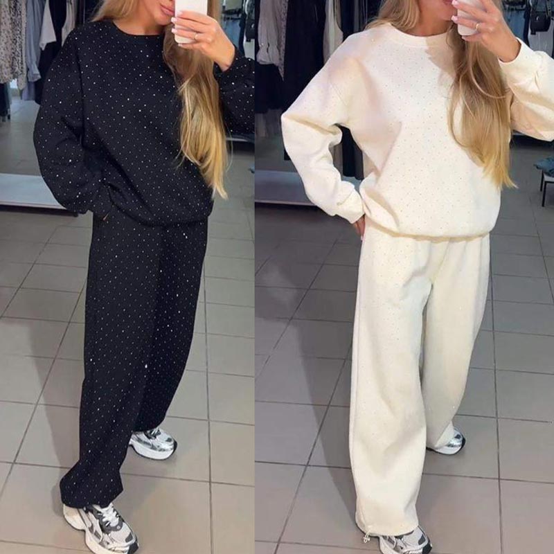 Damen Sportliches Sweatshirt und Jogginghose🌅🌅🌅(2-teiliges Set)