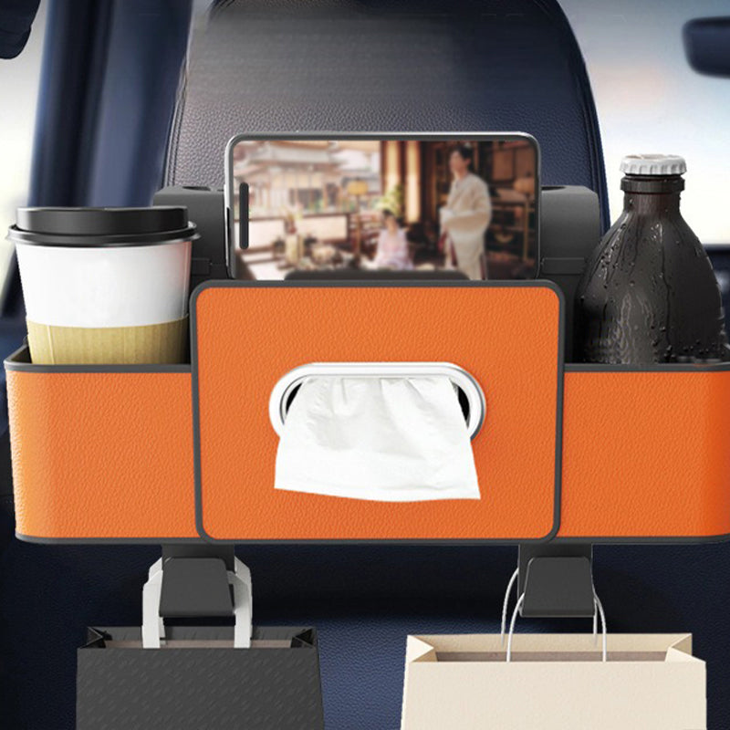🚗Multifunktionales Auto-Rücksitz-Staufach – Praktisch, ordentlich & griffbereit 🧃📱