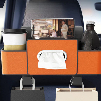 🚗Multifunktionales Auto-Rücksitz-Staufach – Praktisch, ordentlich & griffbereit 🧃📱