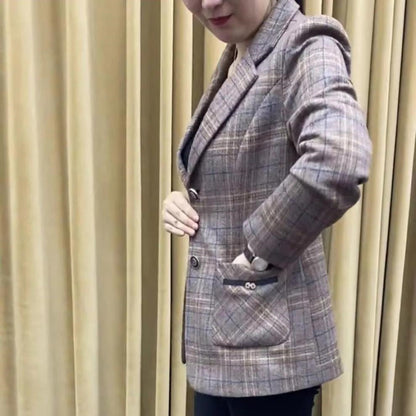 ❄️Winter-Specials❄️Lässiger langärmeliger Blazer für Damen