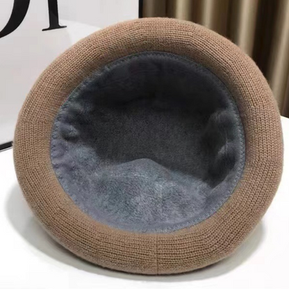 ❄️Winter Specials❄️ Dick gestrickter Hut mit gekräuselter Krempe