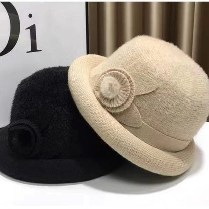❄️Winter Specials❄️ Dick gestrickter Hut mit gekräuselter Krempe