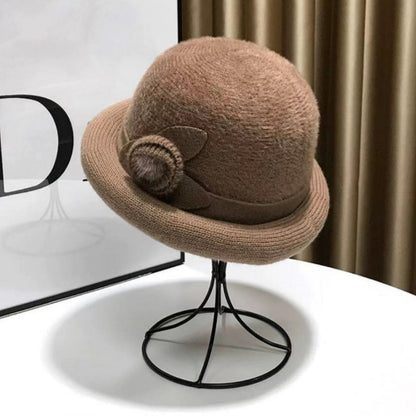 ❄️Winter Specials❄️ Dick gestrickter Hut mit gekräuselter Krempe