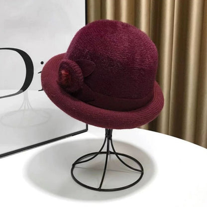❄️Winter Specials❄️ Dick gestrickter Hut mit gekräuselter Krempe