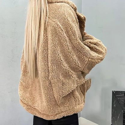 ❄️Winter-Specials❄️ Women's Thick Revers Doppeltasche Jacke