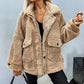 ❄️Winter-Specials❄️ Women's Thick Revers Doppeltasche Jacke