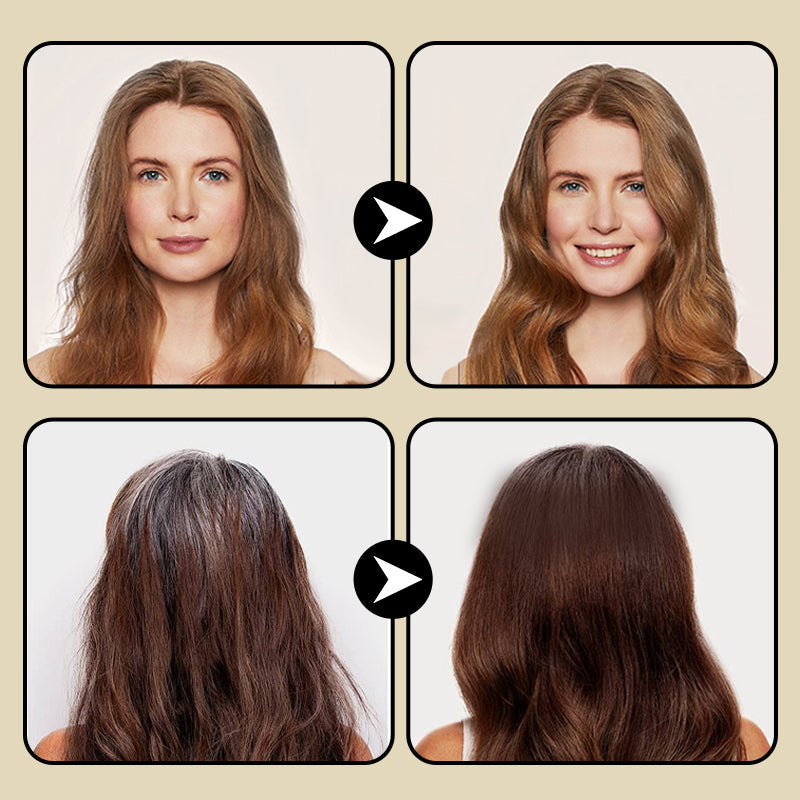 🔥1 KAUFEN, 1 GRATIS🎁Haarfärbemittel mit integriertem Kamm | 🌿 Sichere und sanfte Formel⚡ Schnelle Abdeckung grauer Haare Für zu Hause und unterwegs geeignet