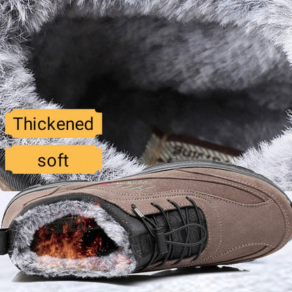 Men's Plush Lined Warm Sneakers