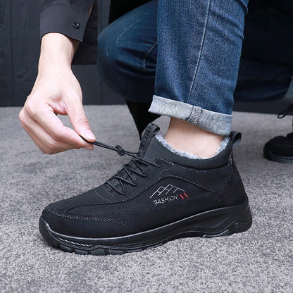 Men's Plush Lined Warm Sneakers