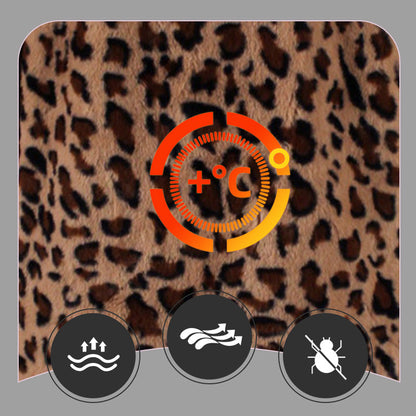 ❄️Winter Angebote❄️ Warmer Damen Leopard Print Kunstpelz Mantel
