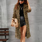 ❄️Winter Angebote❄️ Warmer Damen Leopard Print Kunstpelz Mantel