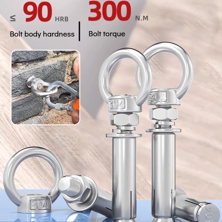 🔥 50 % Rabatt! 🔩 Ring-Dehnschraube aus 304 Edelstahl – Rostfrei, belastbar & vielseitig – Ideal für Montage, Bau & Heimwerkerprojekte 🛠️