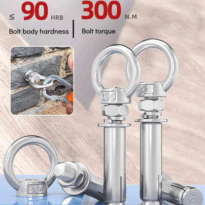 🔥 50 % Rabatt! 🔩 Ring-Dehnschraube aus 304 Edelstahl – Rostfrei, belastbar & vielseitig – Ideal für Montage, Bau & Heimwerkerprojekte 🛠️