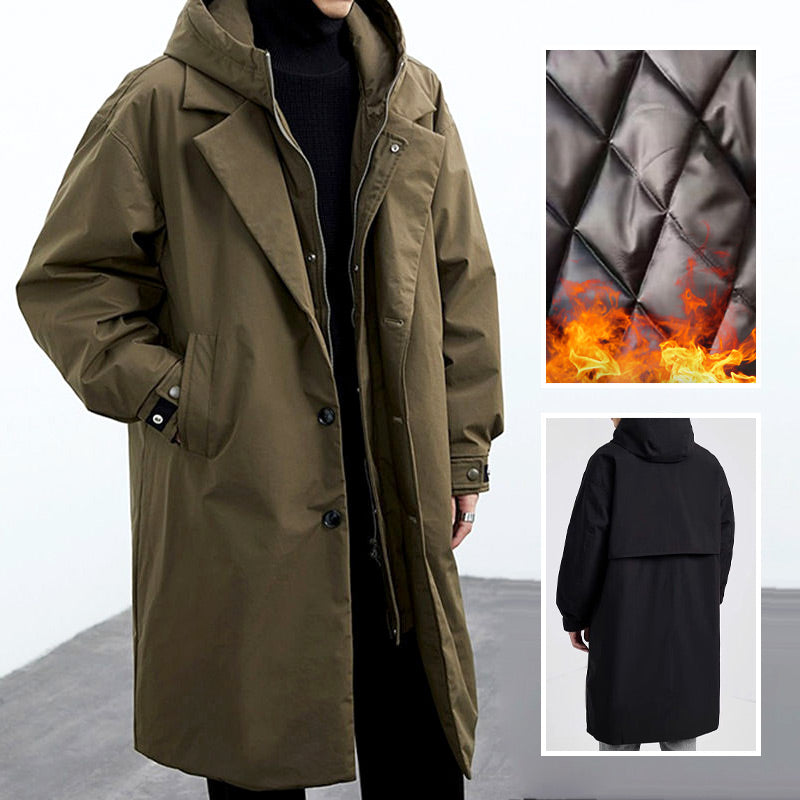 ❄️Winter Specials❄️ Men's Faux Two-Piece Versatile Warm Coat