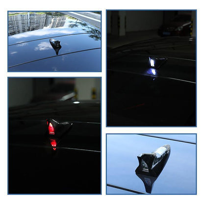 Solarbetriebene Auto-Dachantenne in Haifischflossenform mit LED-Taschenlampe