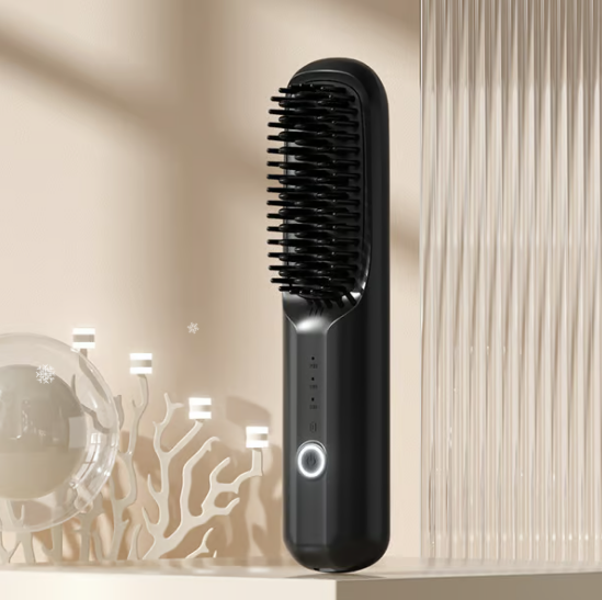 🖤Black Friday 50 % Rabatt 💥🚀USB-kabelloser Negativ-Ionen-Glätteisenkamm